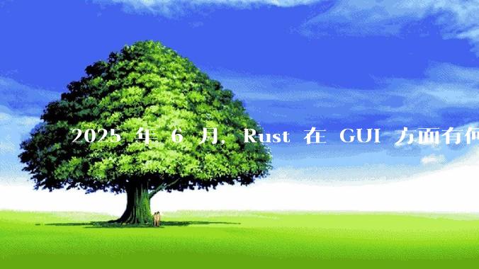 2025 年 6 月，Rust 在 GUI 方面有何大的进展? 你最看好哪个框架?