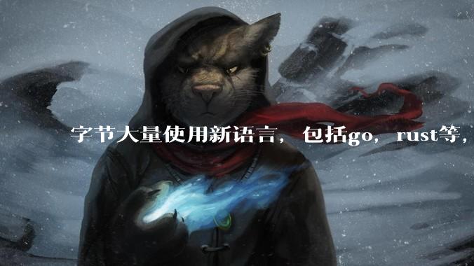 字节大量使用新语言，包括go，rust等，为什么阿里一直都抱着j***a不松手？